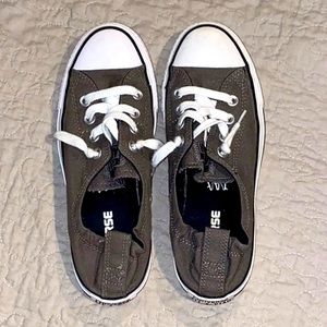 Gray Converse sneakers